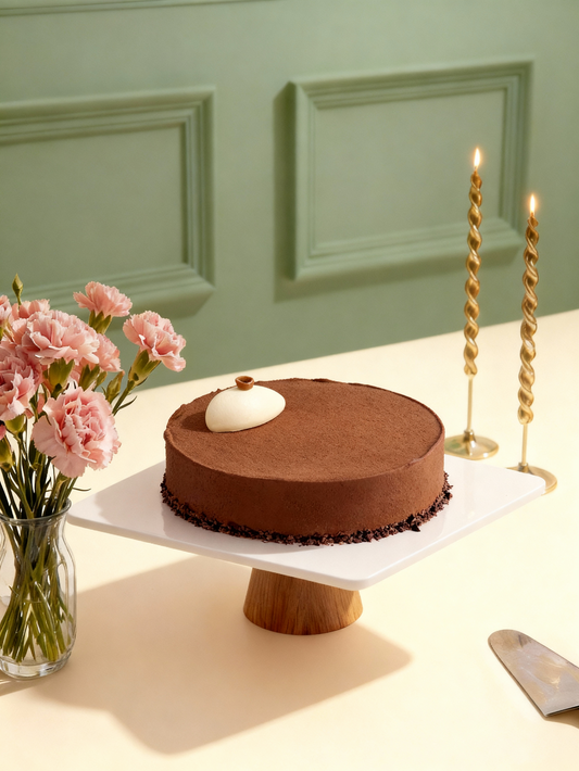 Luxury Eggless Hazelnut Praliné Entremet with crunchy feuilletine - Premium Eggless Cakes Bangalore - Caspars Bageri