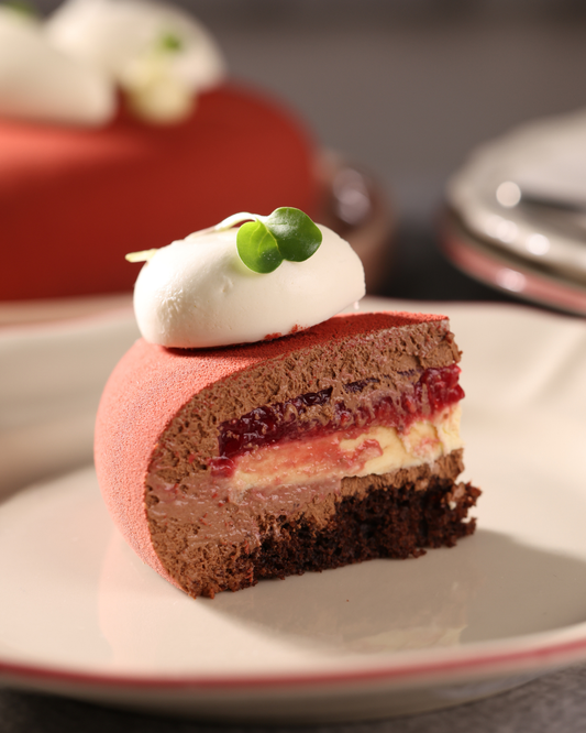 Raspberry Creme Brûlée Entremet