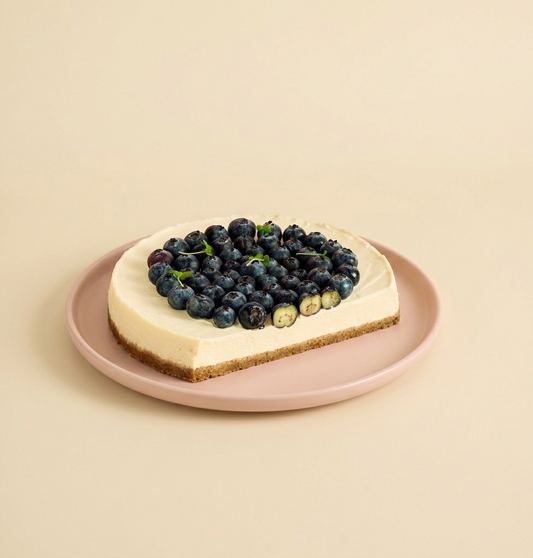 New York Style Creamy Baked Cheesecake with graham cracker crust - Premium Dessert Delivery Bangalore - Caspars Bageri