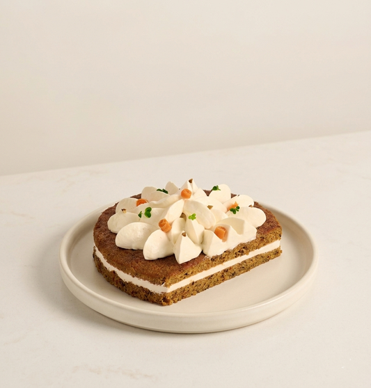 Spiced Carrot Cake with smooth cream cheese frosting - Artisanal Rustic Celebration Cake Bangalore - Caspars Bageri