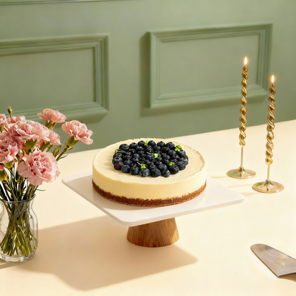 New York Style Creamy Baked Cheesecake with graham cracker crust - Premium Dessert Delivery Bangalore - Caspars Bageri