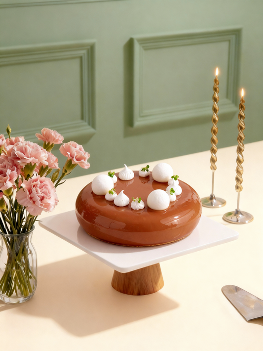 Intense Belgian Chocolate and English Toffee Entremet - Best Chocolate Celebration Cake Bangalore - Caspars Bageri