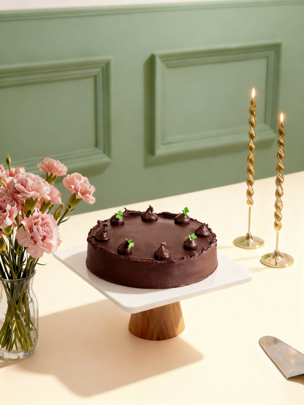 Rich Vegan Chocolate Cake with organic cocoa - Best Plant Based Luxury Desserts Bangalore - Caspars Bageri